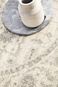 Thumbnail for Elsa White Transitional Round Rug