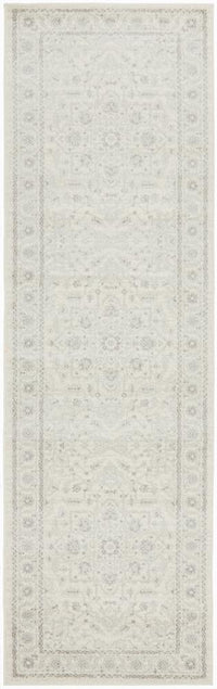 Thumbnail for Elsa White Transitional Rug hall runner