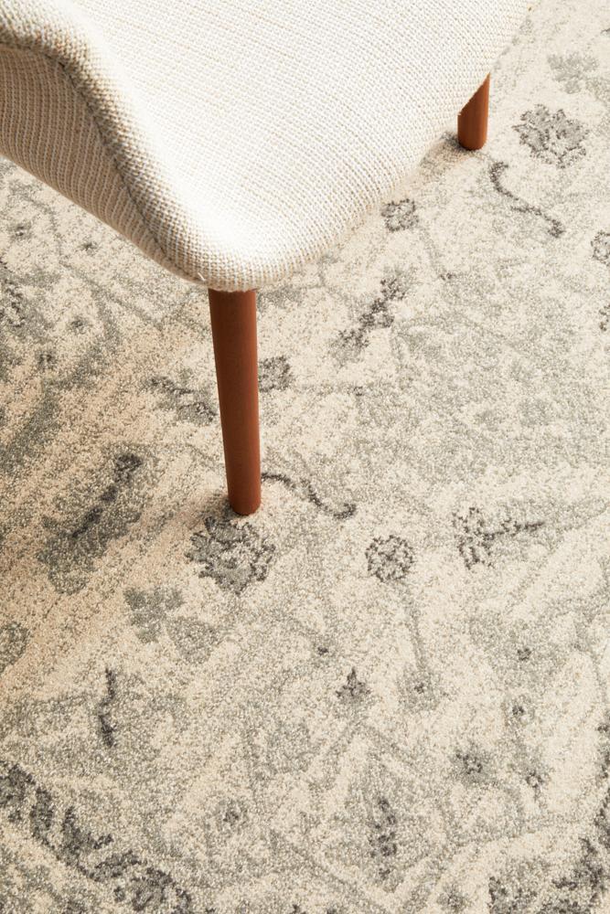 Elsa White Transitional Rug