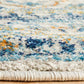 Monica Transitional Multi-Colour Blue & Tangerine Round Rug