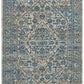 Monica Transitional Blue & Tangerine Rug