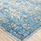 Monica Transitional Blue & Tangerine Rug