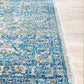 Monica Transitional Blue & Tangerine Rug