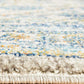 Monica Transitional Blue & Tangerine Rug