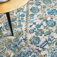 Monica Transitional Blue & Tangerine Rug
