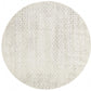 Harper Tribal Diamond Grey & Ivory Round Rug