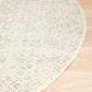Harper Tribal Diamond Grey & Ivory Round Rug