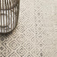 Harper Tribal Diamond Pattern Ivory & Grey Rug