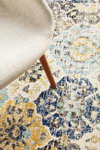 Thumbnail for Vivian Blossom Transitional Multi-Colour Rug