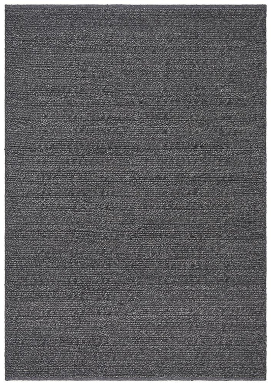 Eva Scandi Charcoal Hand Woven Rug