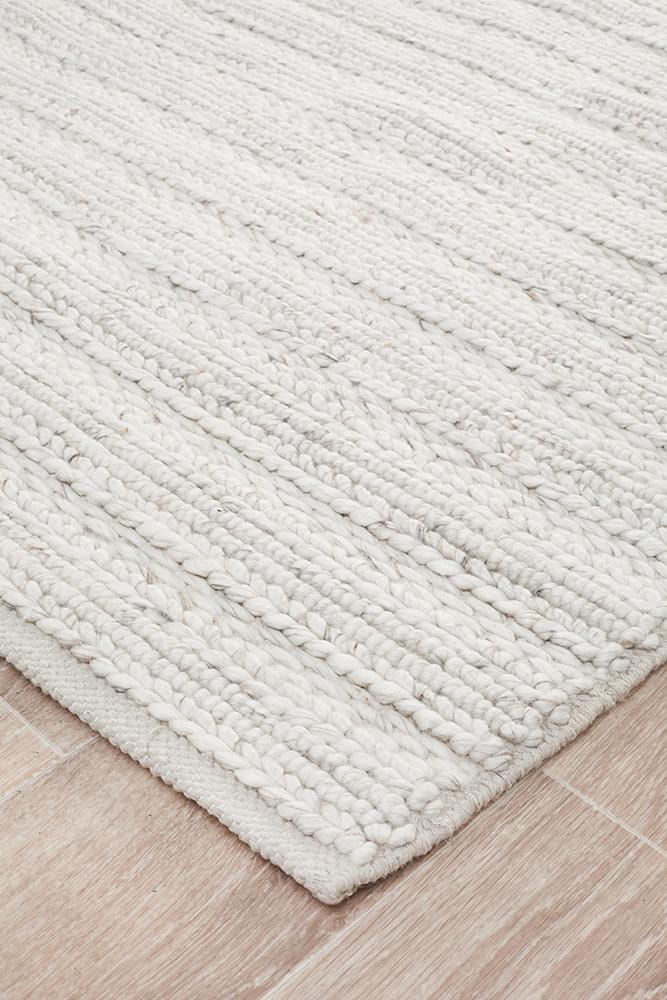 Eva Scandi Ivory Hand Woven Rug