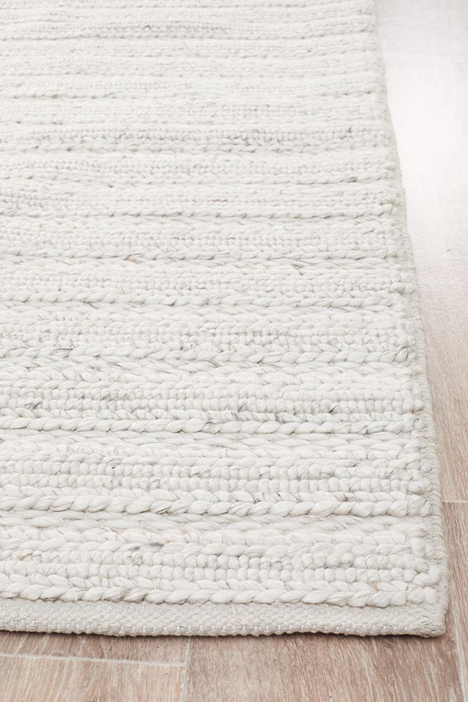 Eva Scandi Ivory Hand Woven Rug