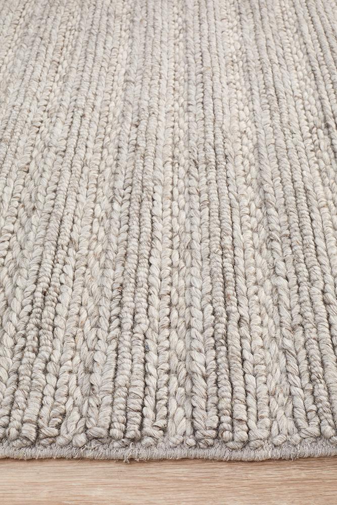 Eva Scandi Grey Hand Woven Rug