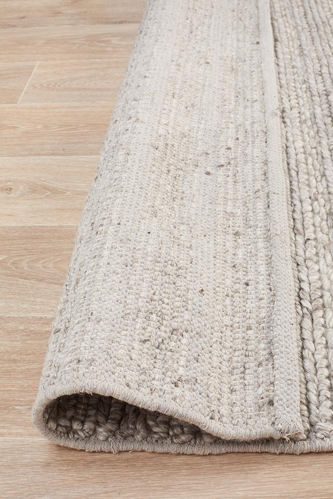Eva Scandi Grey Hand Woven Rug