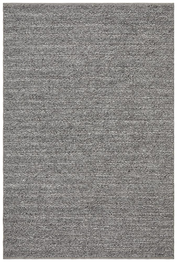 Eva Scandi Steel Grey Hand Woven Rug