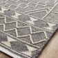 Zara Tribal Grey & White Wool Rug