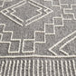 Zara Tribal Grey & White Wool Rug