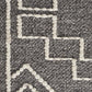 Zara Tribal Grey & White Wool Rug