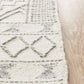 Kenya Tribal Ivory & Grey Wool Rug