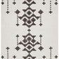 Meeka Tribal Black & White Cross Stitch Rug
