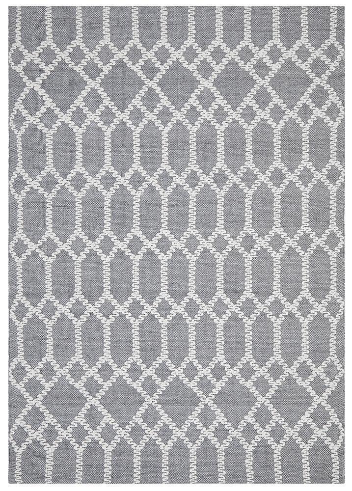 Nellie Tribal Blue & Ivory Rug
