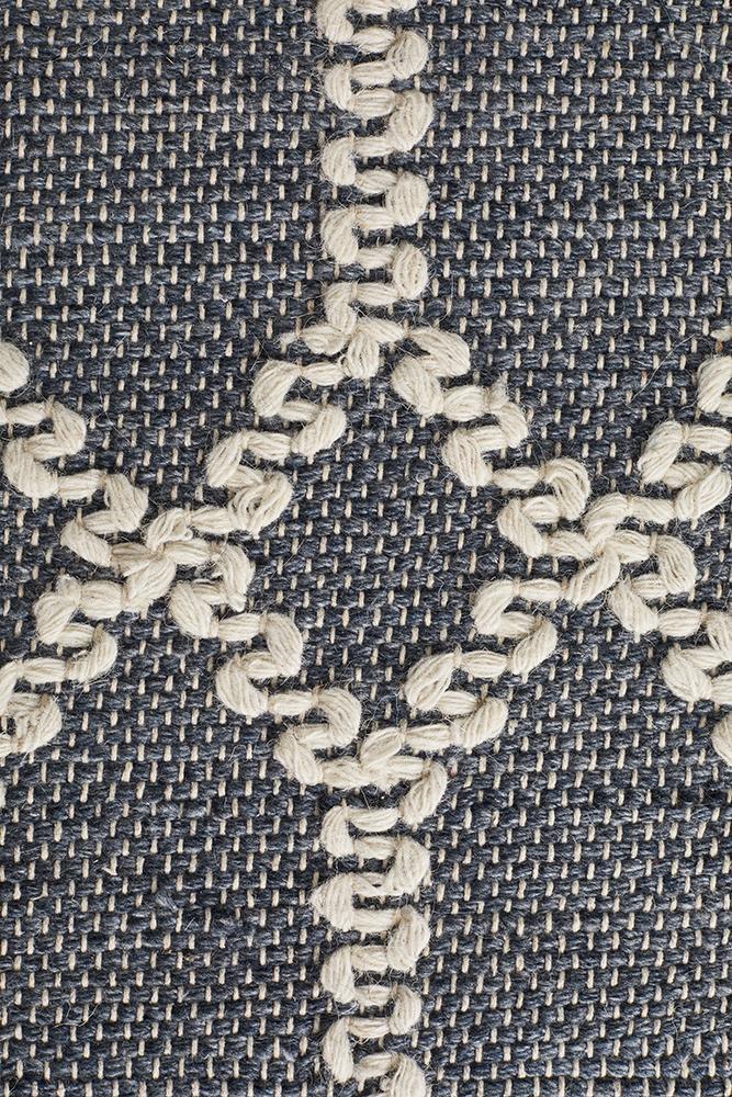 Nellie Tribal Blue & Ivory Rug