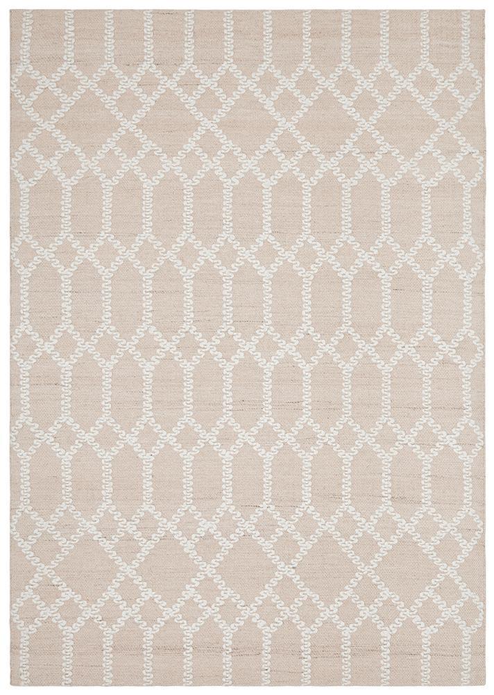 Nellie Tribal Pink & Ivory Rug