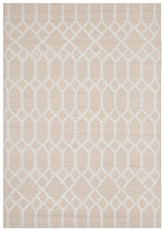 Nellie Tribal Pink & Ivory Rug