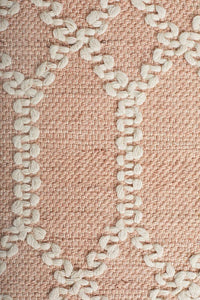 Thumbnail for Nellie Tribal Pink & Ivory Rug