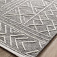 Zara Tribal Grey Wool Flatweave Rug