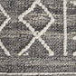 Zara Tribal Grey Wool Flatweave Rug