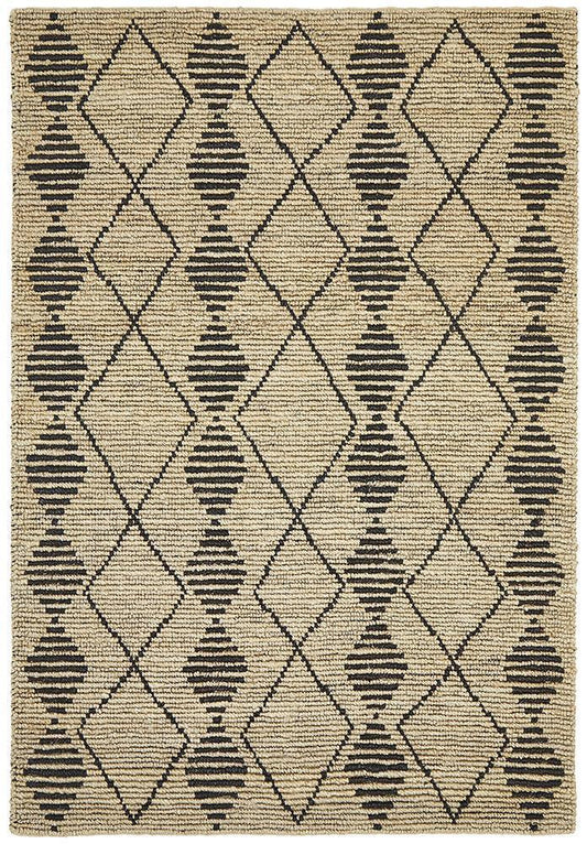 Riya Tribal Diamond Pattern Handmade Jute Rug