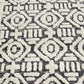 Mira Black & Ivory Tribal Table Tufted Rug