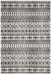 Thumbnail for Aylin Ivory & Black Tribal Table Tufted Rug