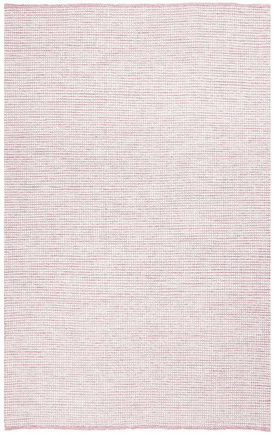 Freya Scandi Pink & White Flatweave Wool Rug