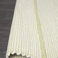 Freya Scandi Pistachio & White Flatwoven Wool Rug