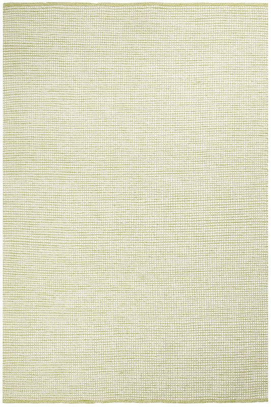 Freya Scandi Pistachio & White Flatwoven Wool Rug