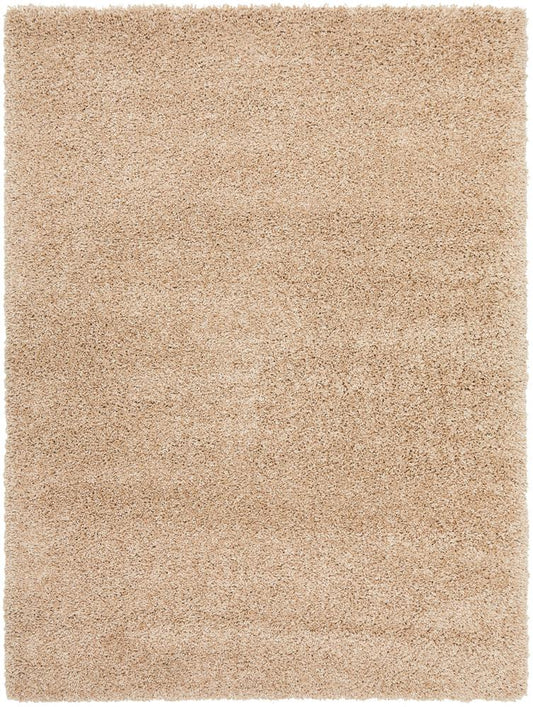 Stella Beige Shag Pile Rug