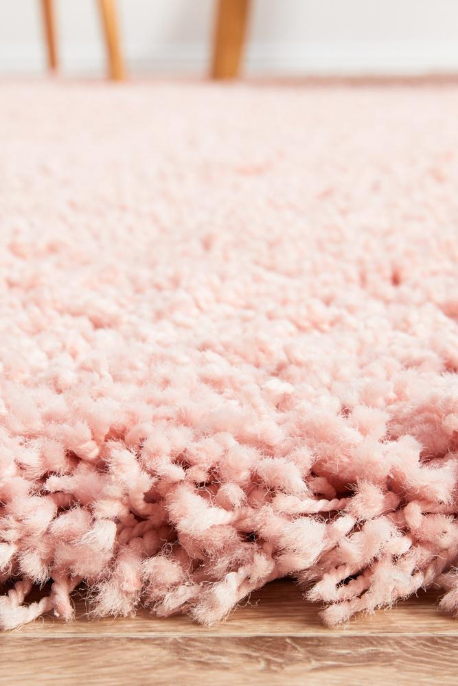 Stella Pink Shag Pile Rug
