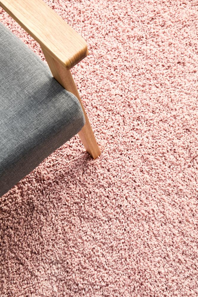 Stella Pink Shag Pile Rug