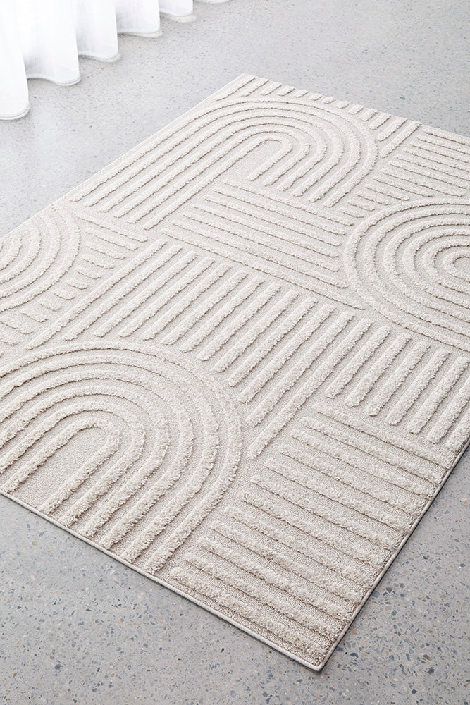 Mari Dior Natural Arch Pattern Rectangle Rug – Rug Envy