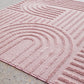 Mari Dior Pink Arch Pattern Rectangle Rug