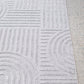 Mari Dior Grey Arch Pattern Rectangle Rug
