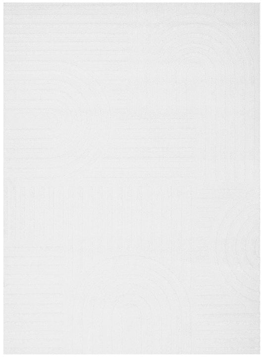 Mari Dior White Arch Pattern Rectangle Rug