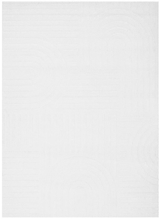 Mari Dior White Arch Pattern Rectangle Rug