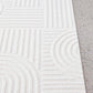 Mari Dior White Arch Pattern Rectangle Rug
