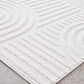 Mari Dior White Arch Pattern Rectangle Rug