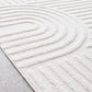 Mari Dior White Arch Pattern Rectangle Rug