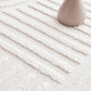 Mari Dior White Arch Pattern Rectangle Rug