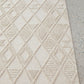 Lisa Natural Diamond Pattern Rectangle Modern Rug
